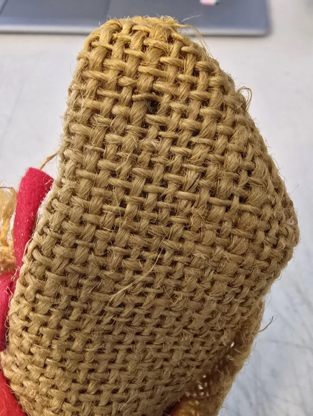 Vintage Jerry Elsner Co. Multi-Colored Bearded Hillbilly straw hat Doll Japan